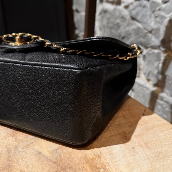 Chanel Black Caviar Jumbo GHW Classic Double Flap Bag - Picture 9 of 16